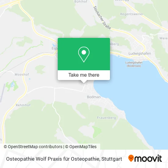 Карта Osteopathie Wolf Praxis für Osteopathie