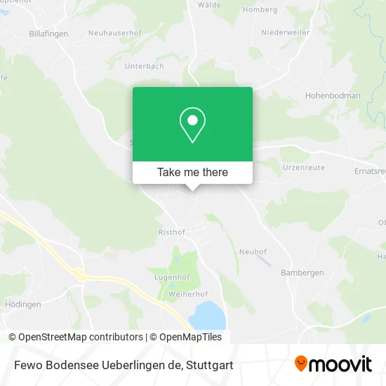 Карта Fewo Bodensee Ueberlingen de