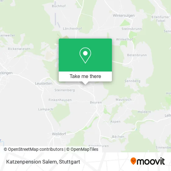 Карта Katzenpension Salem