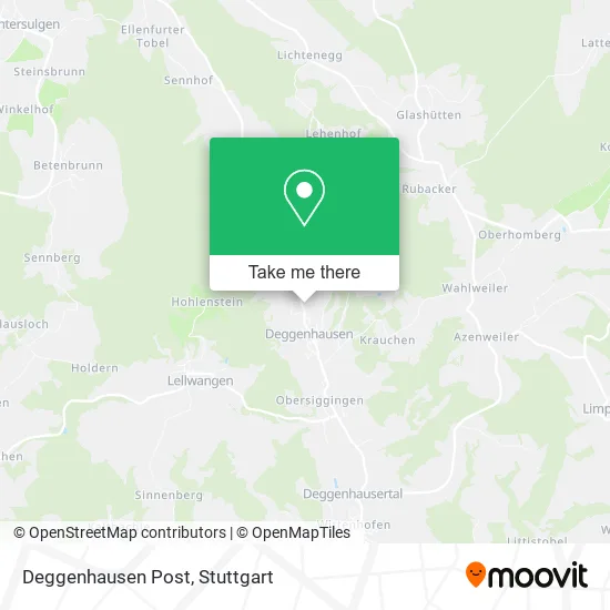 Карта Deggenhausen Post
