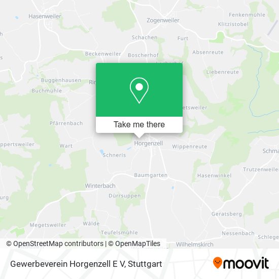 Gewerbeverein Horgenzell E V map