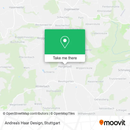 Andrea's Haar Design map