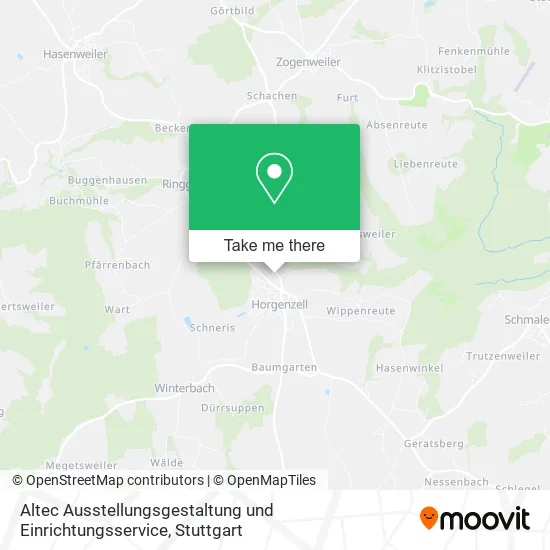 Карта Altec Ausstellungsgestaltung und Einrichtungsservice