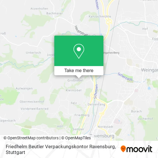 Карта Friedhelm Beutler Verpackungskontor Ravensburg