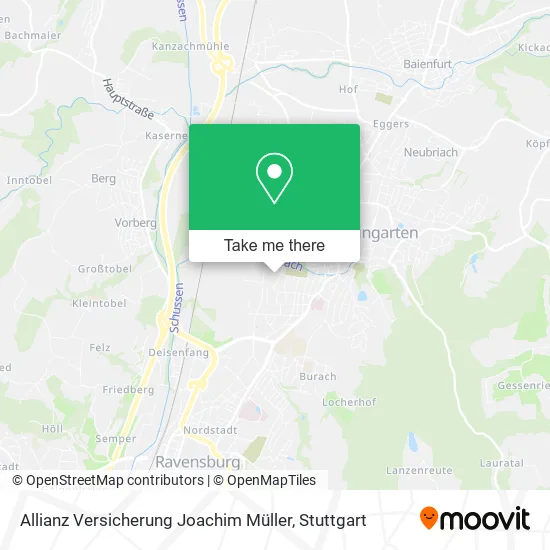 Карта Allianz Versicherung Joachim Müller