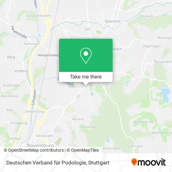 Карта Deutschen Verband für Podologie