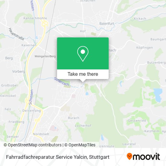 Fahrradfachreparatur Service Yalcin map