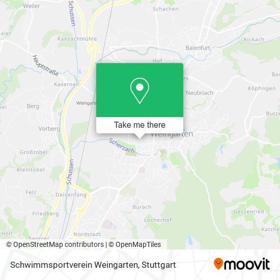 Schwimmsportverein Weingarten map