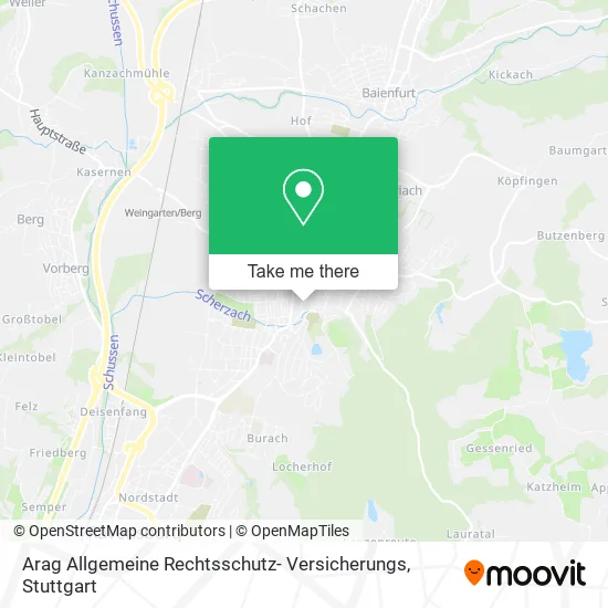 Arag Allgemeine Rechtsschutz- Versicherungs map