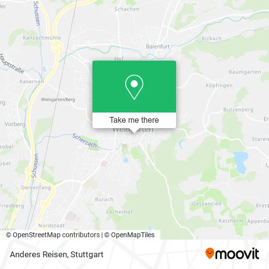 Карта Anderes Reisen