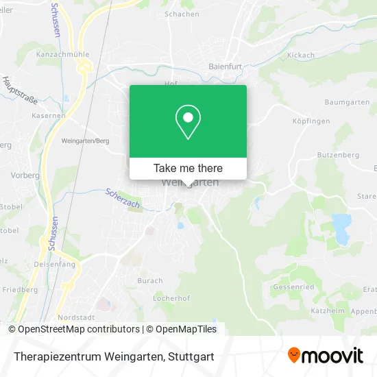 Карта Therapiezentrum Weingarten