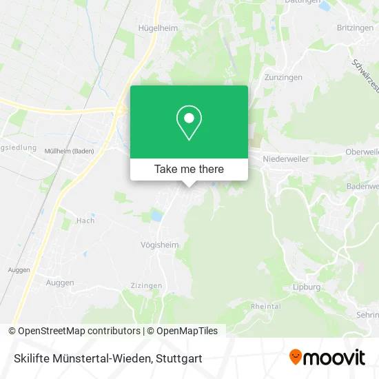 Карта Skilifte Münstertal-Wieden