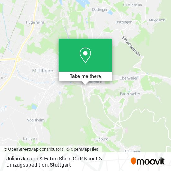 Julian Janson & Faton Shala GbR Kunst & Umzugsspedition map