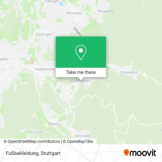 Карта Fußbekleidung