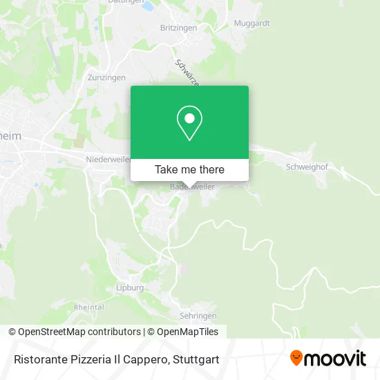 Карта Ristorante Pizzeria Il Cappero