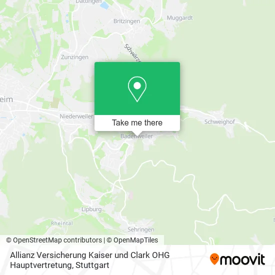 Карта Allianz Versicherung Kaiser und Clark OHG Hauptvertretung
