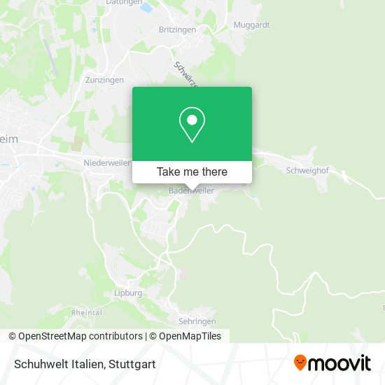 Карта Schuhwelt Italien