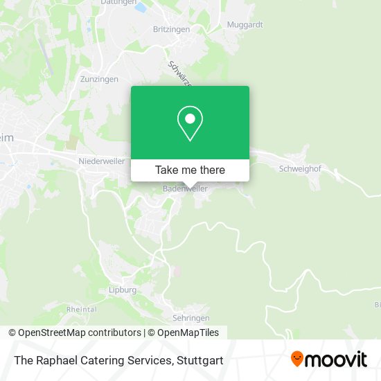 The Raphael Catering Services map