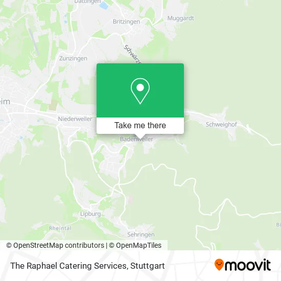 Карта The Raphael Catering Services
