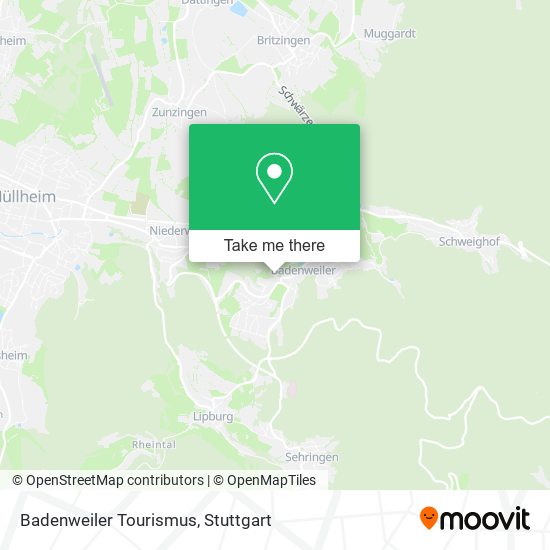 Badenweiler Tourismus map