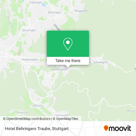 Hotel Behringers Traube map