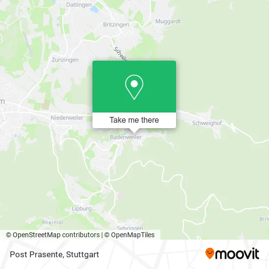 Post Prasente map