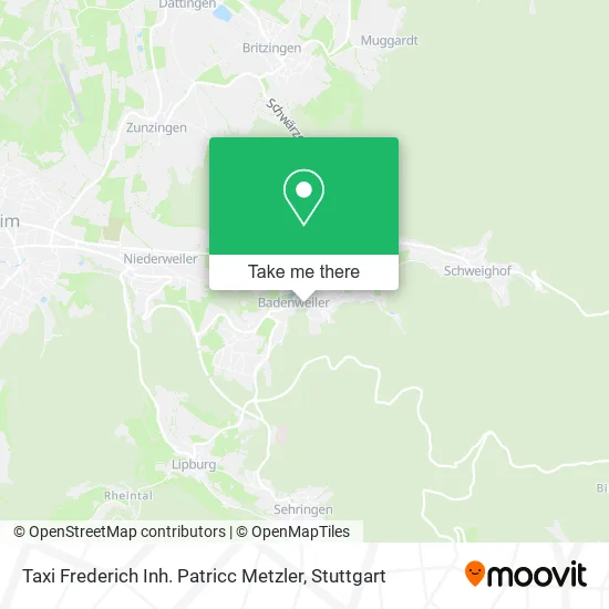 Карта Taxi Frederich Inh. Patricc Metzler