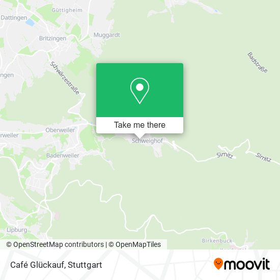 Café Glückauf map