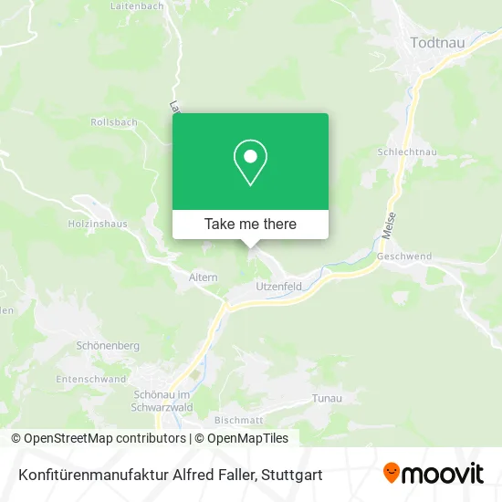 Карта Konfitürenmanufaktur Alfred Faller