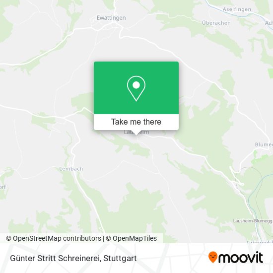 Günter Stritt Schreinerei map