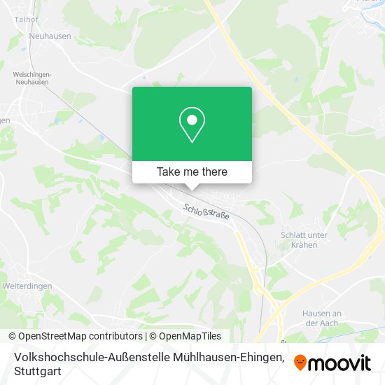 Карта Volkshochschule-Außenstelle Mühlhausen-Ehingen