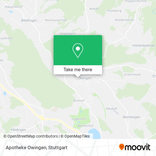 Apotheke Owingen map