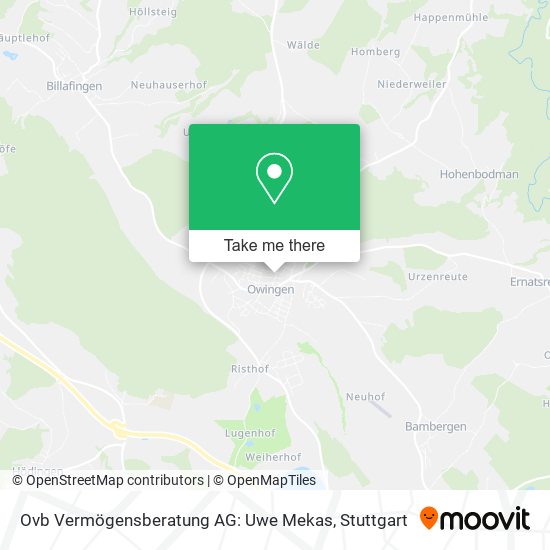 Карта Ovb Vermögensberatung AG: Uwe Mekas