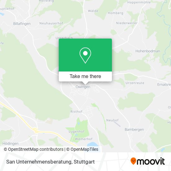 San Unternehmensberatung map