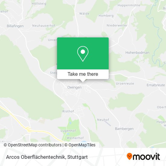 Arcos Oberflächentechnik map