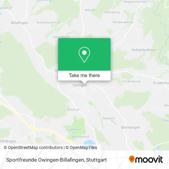 Карта Sportfreunde Owingen-Billafingen