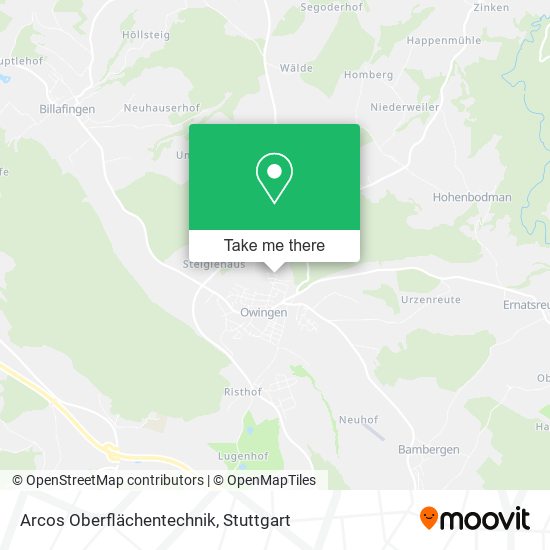 Карта Arcos Oberflächentechnik