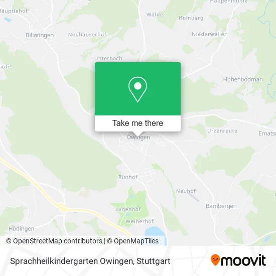Карта Sprachheilkindergarten Owingen