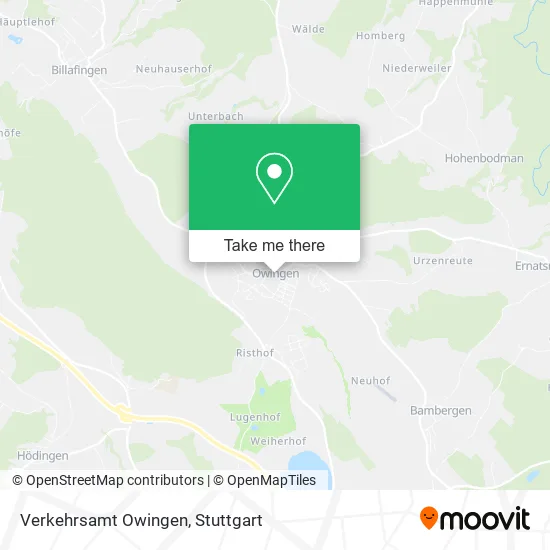 Карта Verkehrsamt Owingen