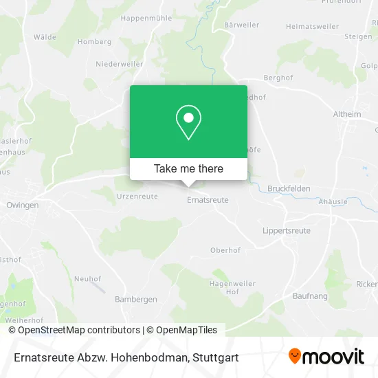 Карта Ernatsreute Abzw. Hohenbodman