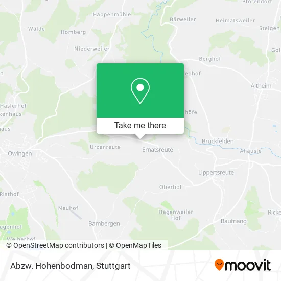 Карта Abzw. Hohenbodman