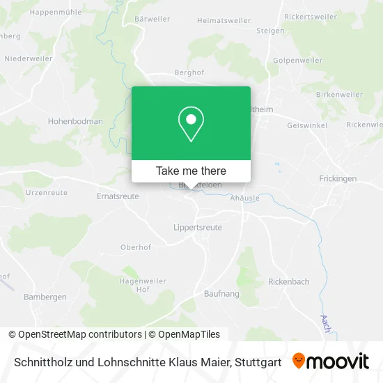 Карта Schnittholz und Lohnschnitte Klaus Maier