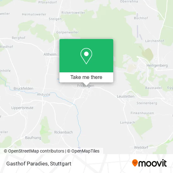 Gasthof Paradies map