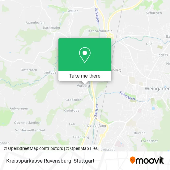 Карта Kreissparkasse Ravensburg