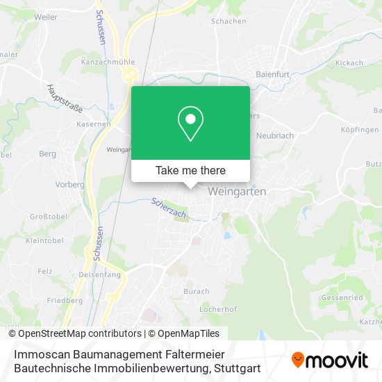 Карта Immoscan Baumanagement Faltermeier Bautechnische Immobilienbewertung