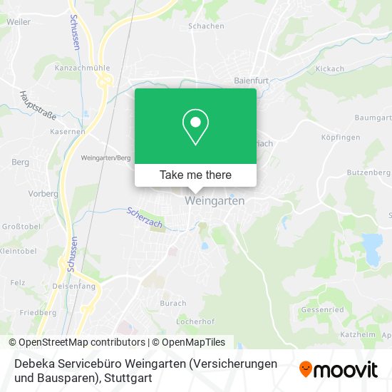 Debeka Servicebüro Weingarten (Versicherungen und Bausparen) map