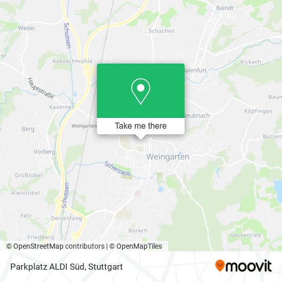 Parkplatz ALDI Süd map