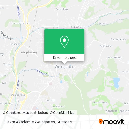 Dekra Akademie Weingarten map