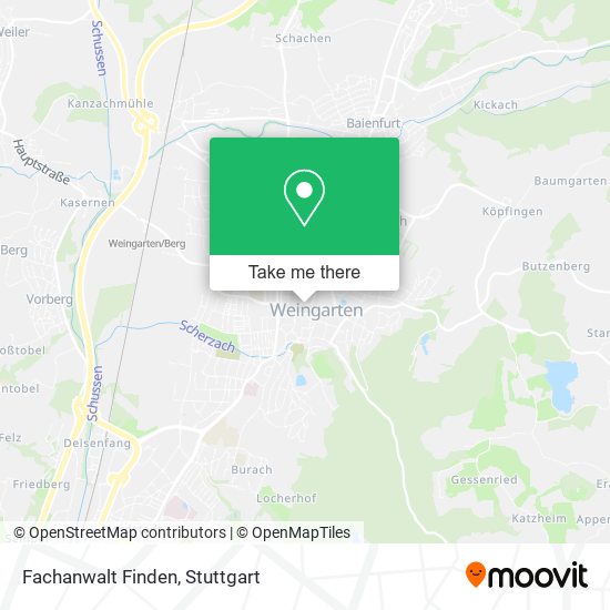 Карта Fachanwalt Finden
