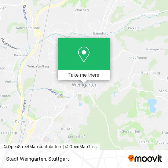 Карта Stadt Weingarten